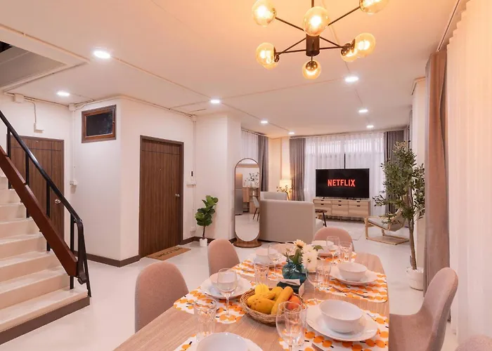 Thonglor|spacious 4br4ba, Fast-wifi, Netflix, Shop *